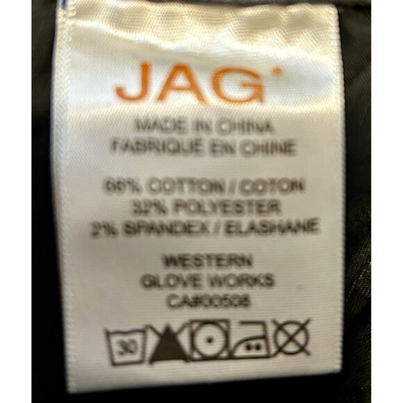 Jag Jeans Womens Sz 10 Low Rise Skinny Black Gray Stretch Denim Zip Pocket - Picture 8 of 11